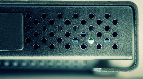 Hard disk Drive Blinking Stock Footage 46128121