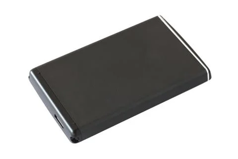 Hard disk drive box set isolated on white background Stock Photos