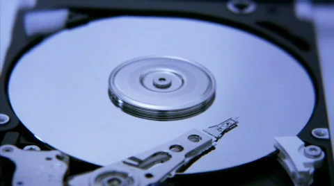 Hard Disk Drive closeup 1 Stock Footage 581187