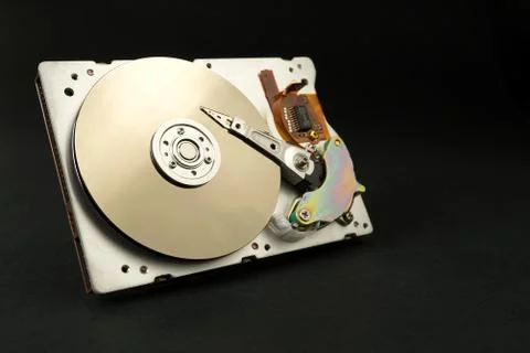 A hard disk drive HDD, hard disk, hard drive, or fixed disk is an electro Foto stock