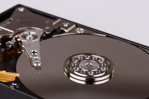 Hard disk drive HDD isolated on white background Stock Photos
