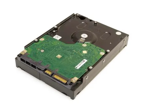Hard disk drive HDD isolated on white background Foto stock