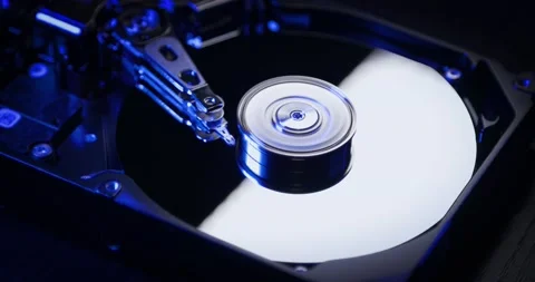 Hard disk drive HDD is working Stock Footage 182297696