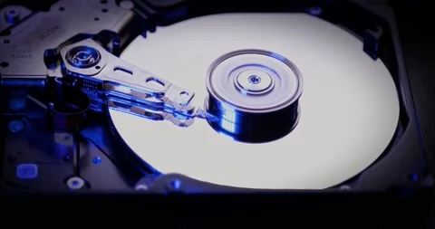 Hard disk drive HDD is working Stock Footage 194655168