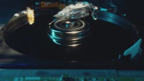 Hard Disk Drive Internals Stock-Footage 297495357