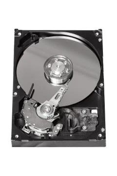 Hard Disk Drive isolated on a white background Stock Photos