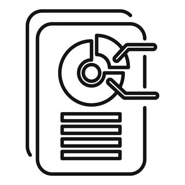 Hard disk drive line icon Stock Illustration
