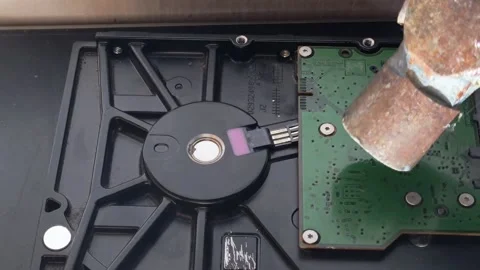 Hard Disk Drive Not Wroking Stock Footage 316962267