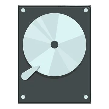 Hard disk drive reading data with head accessing platter Ilustración de archivo