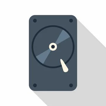 Hard disk drive storing digital data illustration Stock Illustration