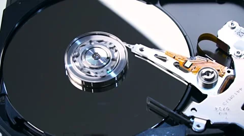 Hard Disk Drive on white background. Stock Footage 65934369