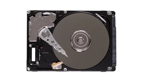 Hard Disk Drive Writing Files Stock Footage 74858685