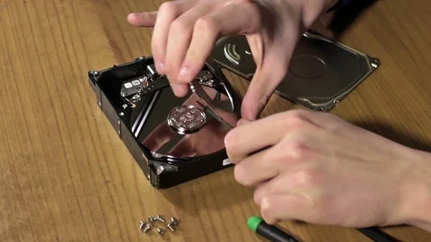 The hard disk has been repaired 1 Stock Footage 85723412