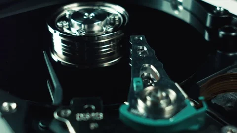 Hard disk, hdd. Storage of computer data. Information Technology. Hard disk Stock Footage 75385525