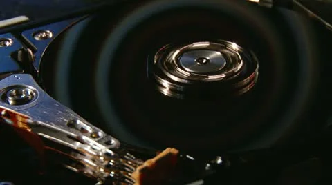 Hard disk, Hypnotic spiral Vídeo Stock 12375286