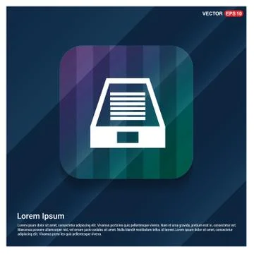 Hard Disk Icon Stock Illustration