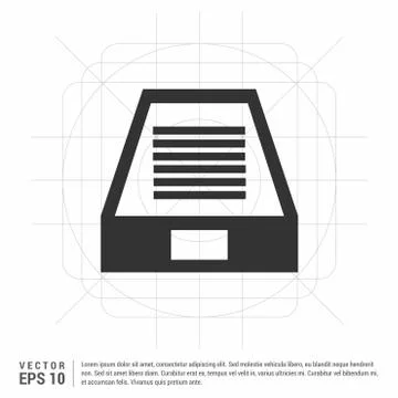 Hard Disk Icon Illustrazione stock