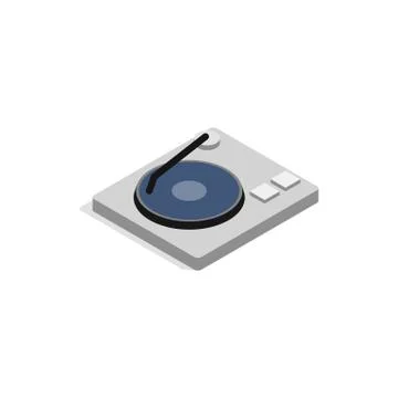 Hard disk icon, isometric 3d style Stock Illustration
