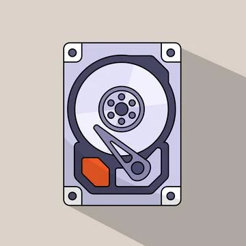 Hard Disk Stock Illustration