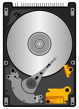 Hard Disk Stock Illustration