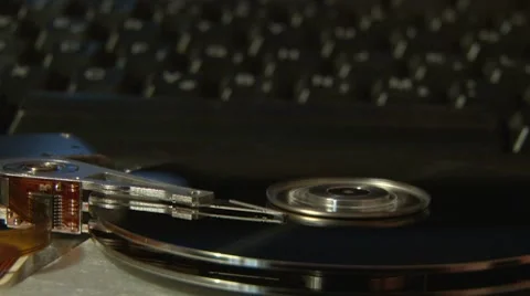 Hard Disk - keyboard Stock Footage 7750182