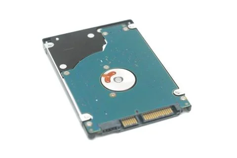 Hard disk over white background Stock Photos