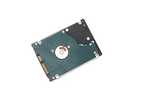 Hard disk over white background Stock Photos