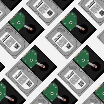 Hard disk pattern. HDD pattern Stockillustratie