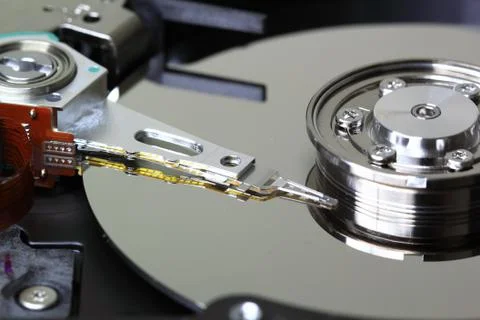 Hard disk read head 스톡 사진