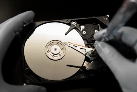 Hard disk repair Stock Photos