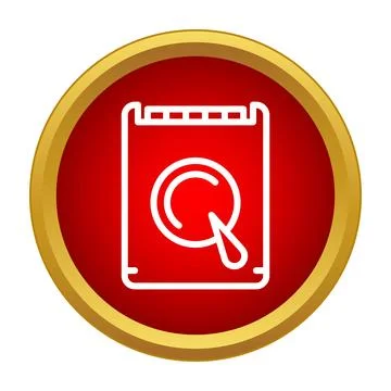 Hard disk storage device icon representing data イラスト素材