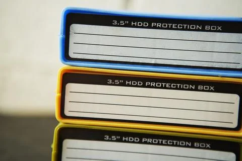 Hard disk storage Foto stock