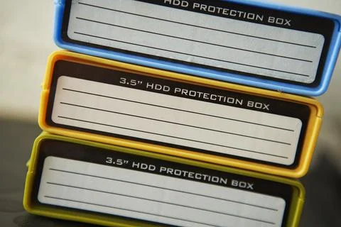 Hard disk storage Foto stock