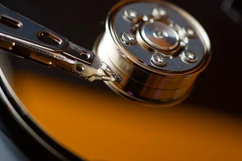 Hard disk view Stock Photos