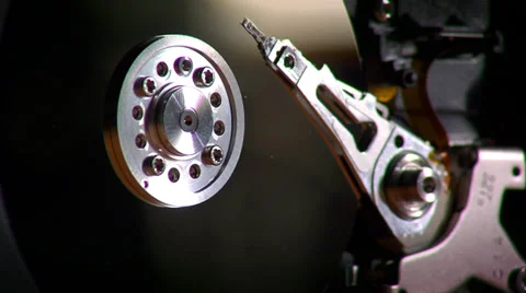 Hard drive close-up Stock Footage 39490614