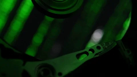 Hard Drive Close-Up Stock Footage 71942939