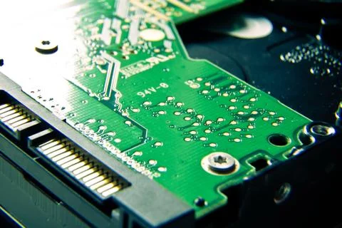 Hard drive close up Foto stock