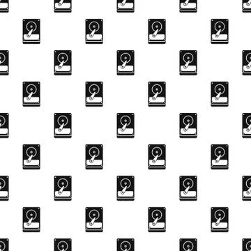 Hard drive data pattern, simple style Stock Illustration