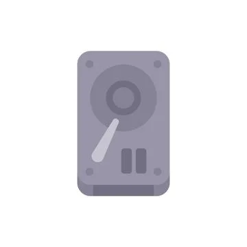 Hard drive disk showing rotating platters with read write head Illustrazione stock