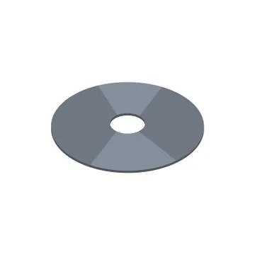 Hard drive disk technology hardware device computer isometric Stock Illustration