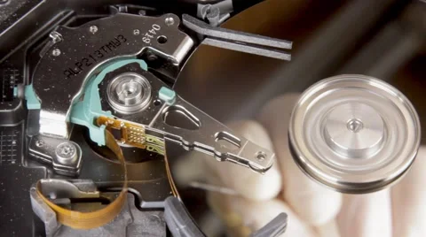 Hard drive , erased Stock Footage 64771234