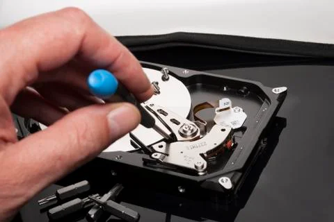 Hard drive fix Stock Photos