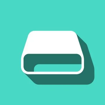 Hard drive icon stock vector illustration flat design Ilustração Stock