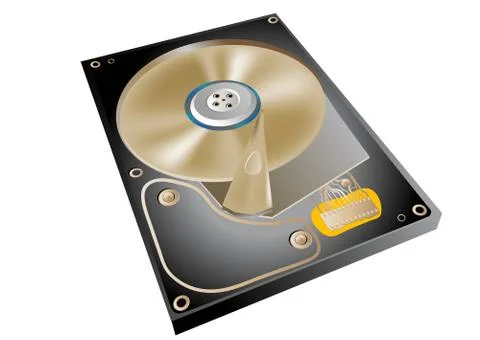 Hard drive Stock Illustration