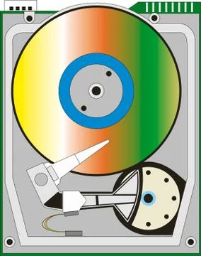 Hard drive Stock Illustration