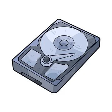 Hard Drive illustration Stock Illustration