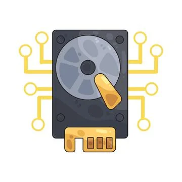 Hard Drive illustration イラスト素材