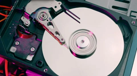 Hard drive initializing and stopping Stock Footage 59725187