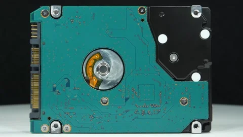 Hard drive. Internal laptop hard drive stores important digital data Stock Footage 330901205