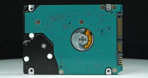 Hard drive. Internal laptop hard drive stores important digital data Stock Footage 339569683